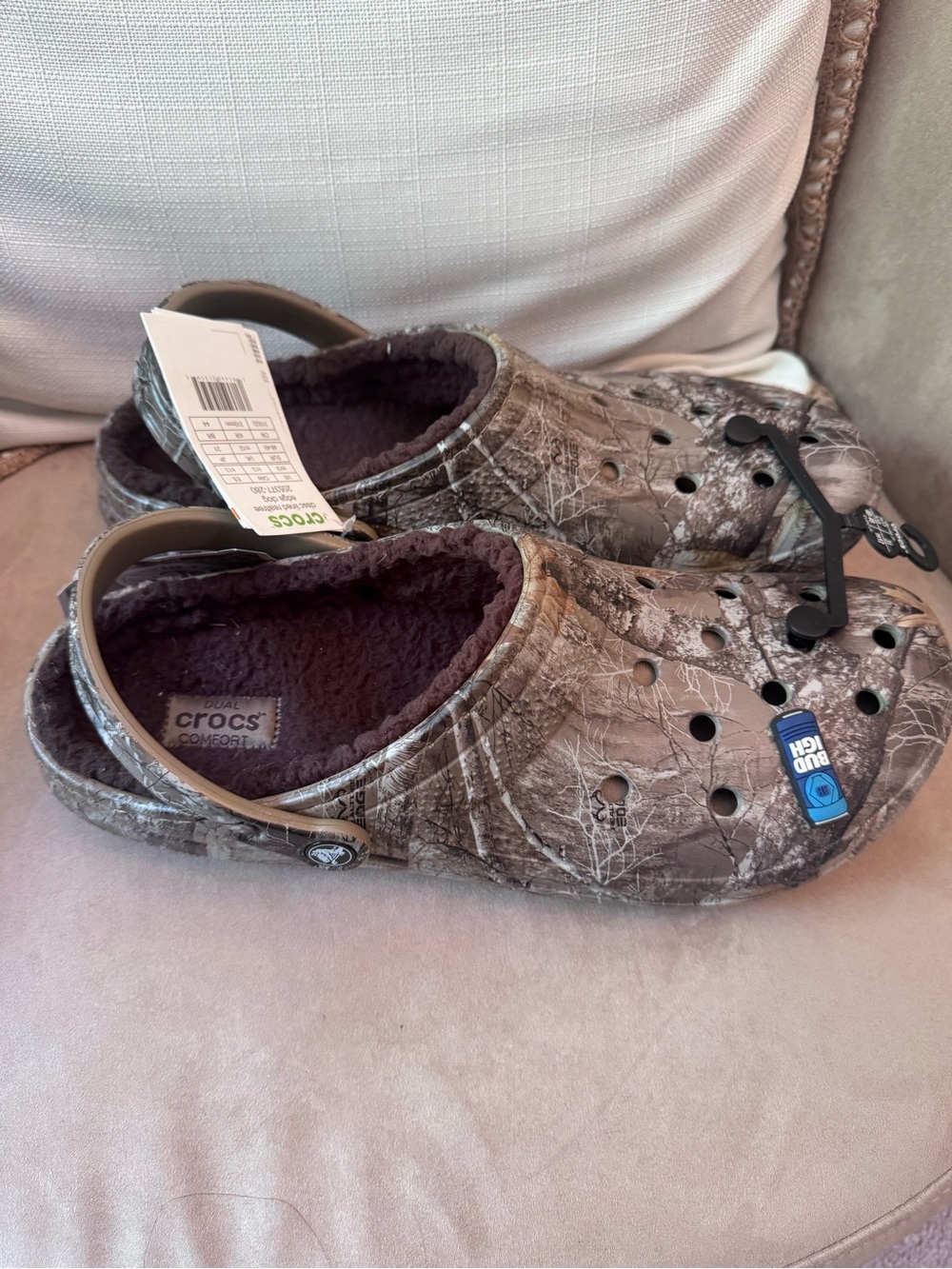 Crocs Classic Lined Realtree Edge Camo Clogs Mens 13 Hunting - Picture 4 of 7